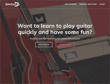 Tablet Screenshot of guitarlessoncentral.com